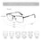 ZENOTTIC Gafas de Prescripción Progresivas de Titanio para Hombres Cuadradas Anti Luz Azul Fotocromáticas Gafas Ópticas para Miopía