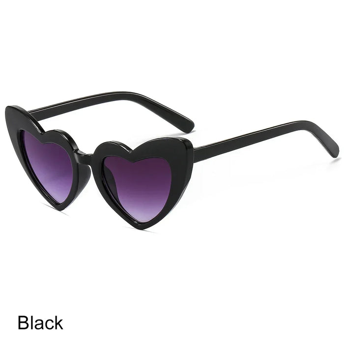 1PC Luxury Heart Shaped Sunglasses Big Frame Love Effect Sun Glasses Retro Women  lana del rey Eyewear UV400 Protection