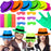6 12 24 30 Pièces de fournitures de fête néon Chapeaux formels néon phosphorescents à la lumière UV Chapeau fluorescent Décorations de fête à lumière UV pour adultes