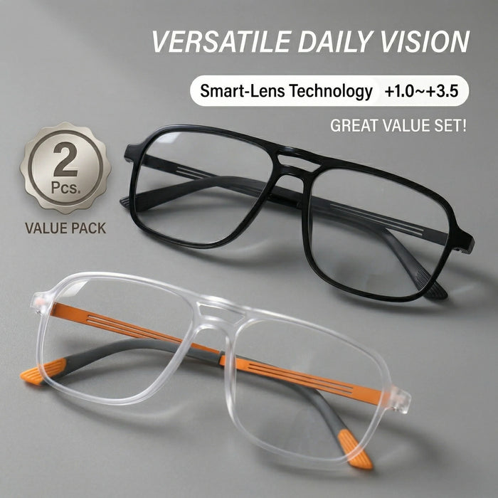 Men Women Square Reading Glasses Ultralight Classic Large Frames Luxury Designer Brand Eyewear Comfortable Wear Stylish Glasses