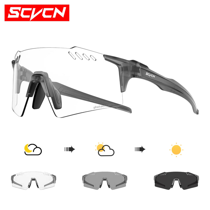 SCVCN Cycling Glasses Men Women Road Sports Running Goggles Outdoor Mountain Bicycle Sunglasses UV400 Fishing Driving Eyewear