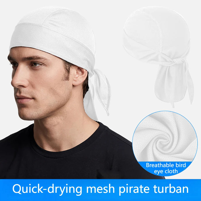 KoKossi Summer Breathable Mesh Hat Quick-dry Headscarf Sun Protection Sweat-wicking Sports Outdoor Riding Cycling Headband