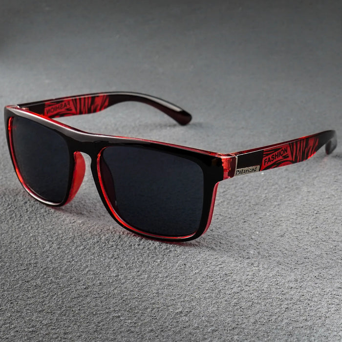 Gafas de Pesca Lentes de Sol Cuadradas Polarizadas para Pesca Deportes Conducción Sombras de Pesca Gafas de Exterior para Ciclismo Viajes Uso Diario