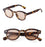 Vintage Fashion Shell Round Sunglasses Women Men 2024 Brand Design Retro Rivet Yellow Blue Lens Square Sun Glasses Female UV400