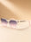 Gafas de sol de ojo de gato cuadradas de alta gama con costura de borde dorado en las patas, gafas de sol de lujo ligero para mujer