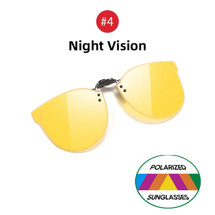 Gafas de sol de mujer VIVIBEE estilo ojo de gato degradadas con clip, gafas de sol polarizadas de gran tamaño para conducir de mujer, gafas moradas
