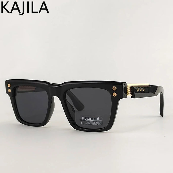 Classic Polarized Square Punk Sunglasses Men 2026 Luxury Brand Driving Change Color Sun Glasses For Male Steampunk Eyewear Shade