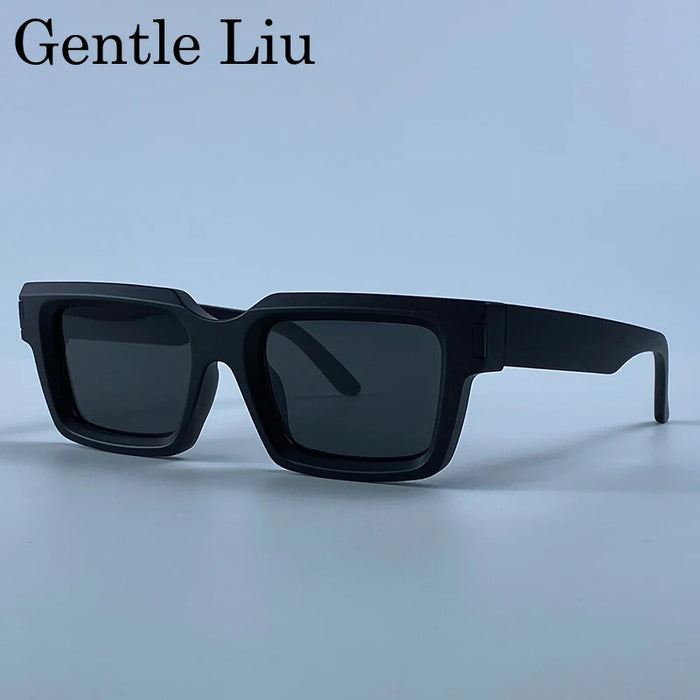 Photochromic Steampunk Square Sunglasses Men 2026 Luxury Designer Vintage Punk Sun Glasses Hip Hop Streetwear Driving Eyewear