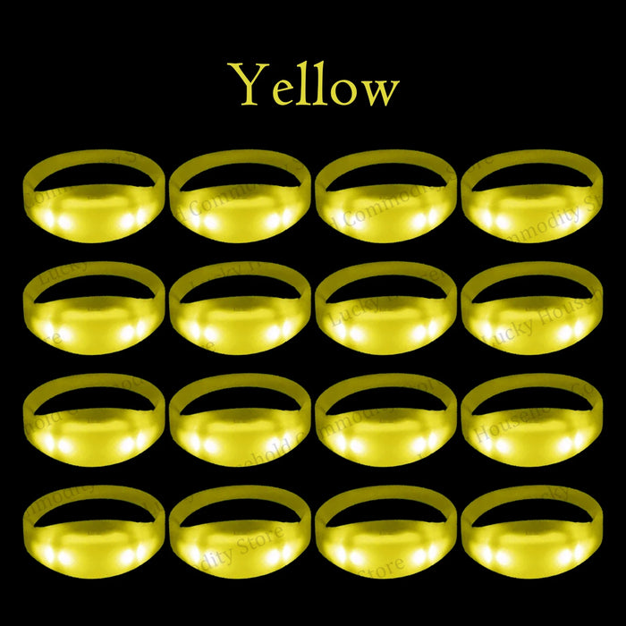 20-100PCS Music&Sound Activated Light up Bracelets Glow Bracelets Rhythmic Led Bracelet Luminous Bracelet Wedding Accessories