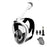Full Face Snorkel Mask Diving Mask for Adults and Youths Anti-Leak Anti-Fog 180° Panoramic View with Camera Mount Safe Breathing