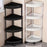 Modern 4 Tier Folding Corner Shelf Assembly Required Multifunction Storage Rack for Bathroom Kitchen Cosmetic Bath Product