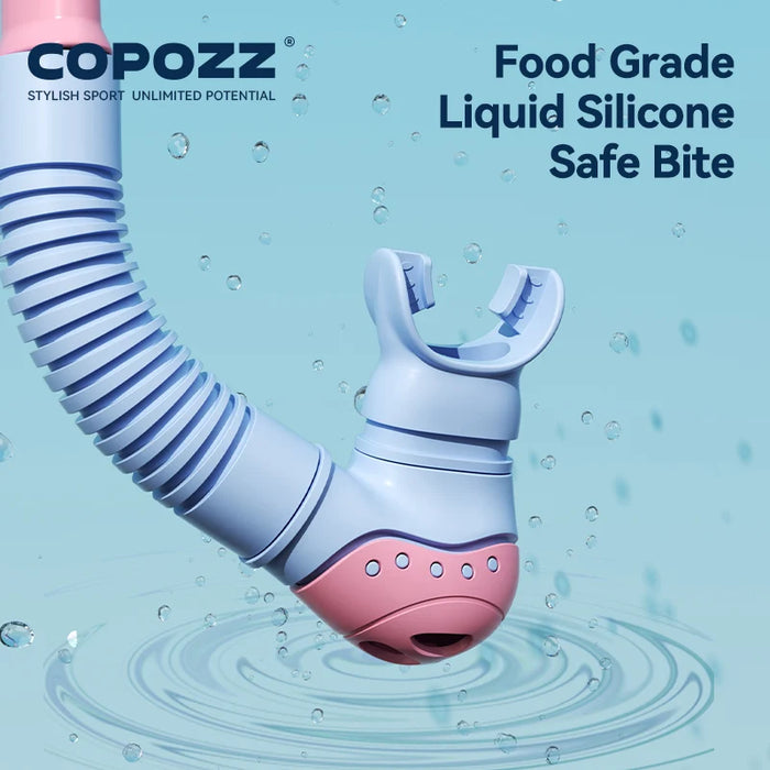 COPOZZ Kids Diving Mask Full Face HD Anti Fog Scuba Mask Underwater Snorkel Mask Set Children Swimming Snorkel Diving Equipment