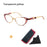 Cat's Eye Women's Anti-Blue Light Reading Glasses,, Floral Pattern Fashion Lightweight Frame, Diopter +0 ~ +4.5