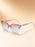 Gafas de sol de ojo de gato cuadradas de alta gama con costura de borde dorado en las patas, gafas de sol de lujo ligero para mujer