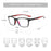 ZENOTTIC Lunettes de vue de sport carrées Myopie Lunettes de mode Photochromiques Progressives Optiques pour Hommes Femmes