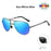 VIVIBEE Metal Pilot Black Folding Sunglasses Polarized Men Titanium Shades Women Aviation UV400 Designer Mirror Blue Sun Glasses
