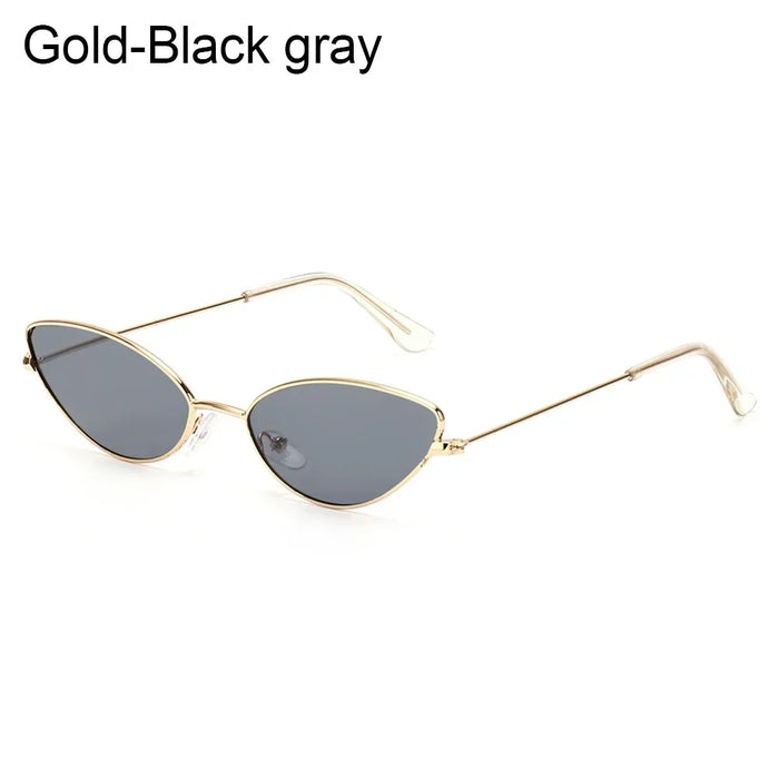 Summer Retro Small Oval Sunglasses Ladies Vintage Shades Cat Eye Sun Glasses Men Women Rectangular Eyeglasses Protection 400UV