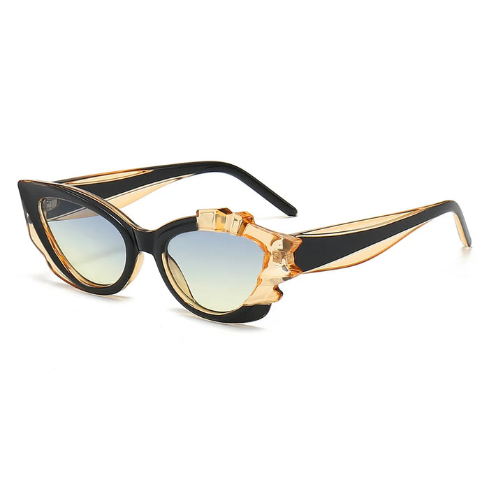 Fashion Cat Eye Candy Colors Sunglasses Women Retro Brand Designer PUNK Eyewear Men Trending Sun Glasses UV400 Y2K Oculus