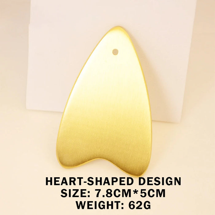 Pure Copper Scraping Board, Made of Solid Brass, Conducts Heat Quickly, Antibacterial, and Odorless