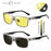 LM High Quality Aluminum Magnesium Frame Polarized Sunglasses Man Photochromic Yellow Night Vision Anti-glare Driving Glasses