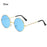 Novel Third Eye Round Metal Frame Sunglasses Chinese Style Erlang God Three Eyes Glasses Funny Party Halloween Cosplay Glasses