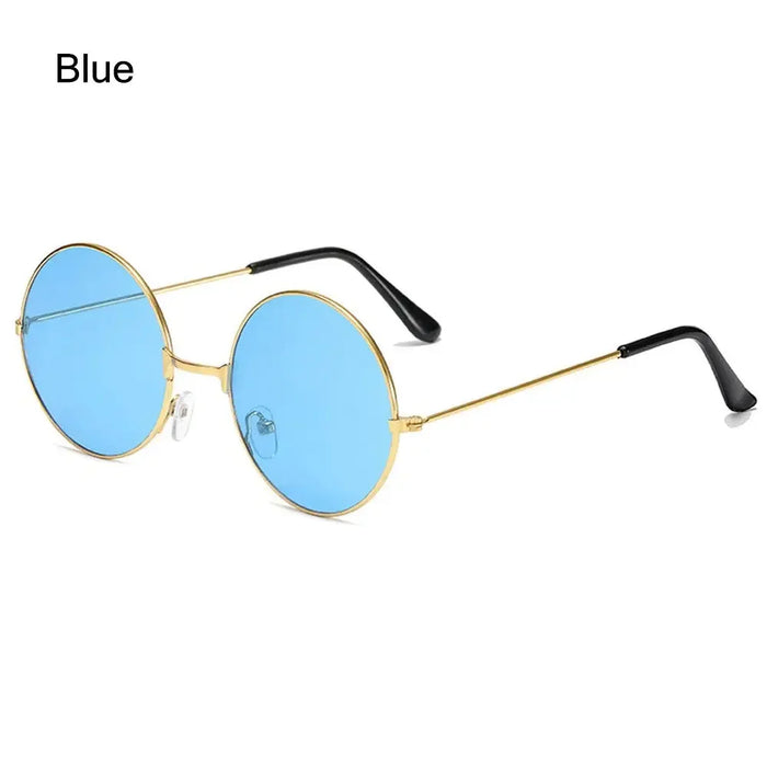 Novel Third Eye Round Metal Frame Sunglasses Chinese Style Erlang God Three Eyes Glasses Funny Party Halloween Cosplay Glasses
