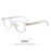 HBK Retro Oval Glasses Frames Transparent Lenses Men High Quality TR-90 Frame Glasses Women's Anti BlueLight Computer Glasses