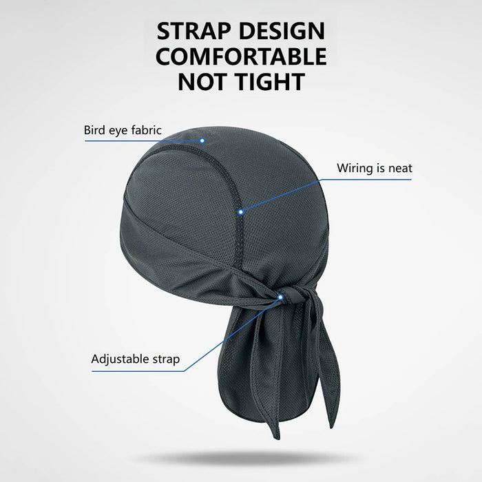 KoKossi Summer Breathable Mesh Hat Quick-dry Headscarf Sun Protection Sweat-wicking Sports Outdoor Riding Cycling Headband