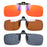 Antilentes de luz azul con clip Lentes rojos con clip para dormir mejor Lente naranja con clip para jugar o trabajar Lente amarilla polarizada para conducir
