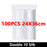 100Pcs Thicken Zipper Sealed Bags Clear Plastic Storage Bag for Small Jewelry Food Packing Reclosable Ziplock Sealing Bags
