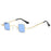 Fashion Small Square Sunglasses Ultra Light Metal Frame Hip Hop Punk Sun Glasses Candy Color Sunglasses Shades for Women Men