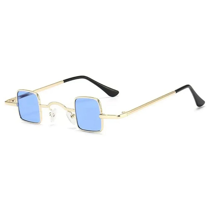 Fashion Small Square Sunglasses Ultra Light Metal Frame Hip Hop Punk Sun Glasses Candy Color Sunglasses Shades for Women Men