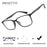 ZENOTTIC Square Prescription Glasses Anti Blue Light Photochromic Optical Eyeglasses with Myopia Hyperopia Progressive Lens