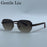 Gafas de sol pequeñas cuadradas sin montura para hombre 2026, de lujo, de diseñador, vintage, poligonales, rectangulares, con montura metálica dorada, estilo retro