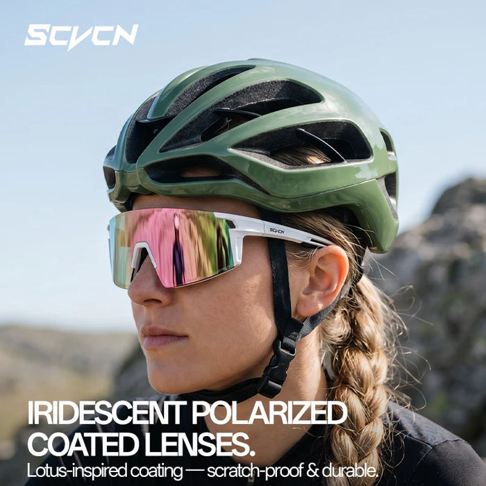 SCVCN Outdoor Sports Polarized Sunglasses Men Women UV400 Protection Eyewear Road Running Drving Fishing Goggles Cycling Glasses