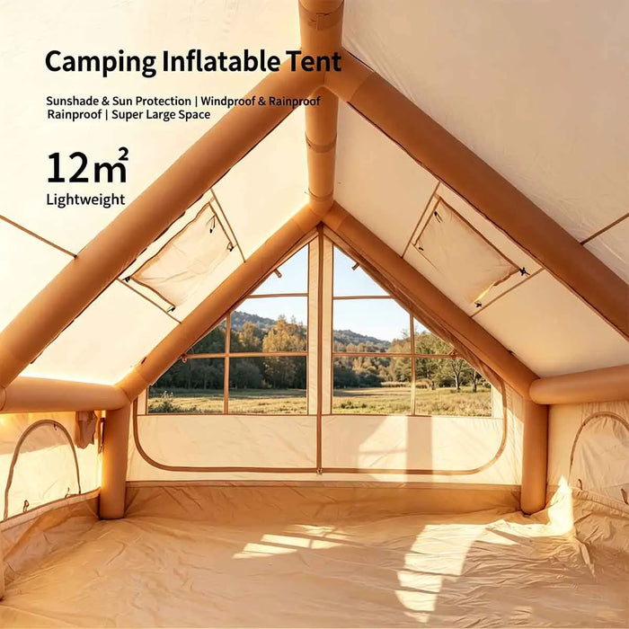 Outdoor Camping Inflatable Tent 4 season tent Portable House Quick Setup for Travel Picnic BBQ with Storage Bag Air Pump