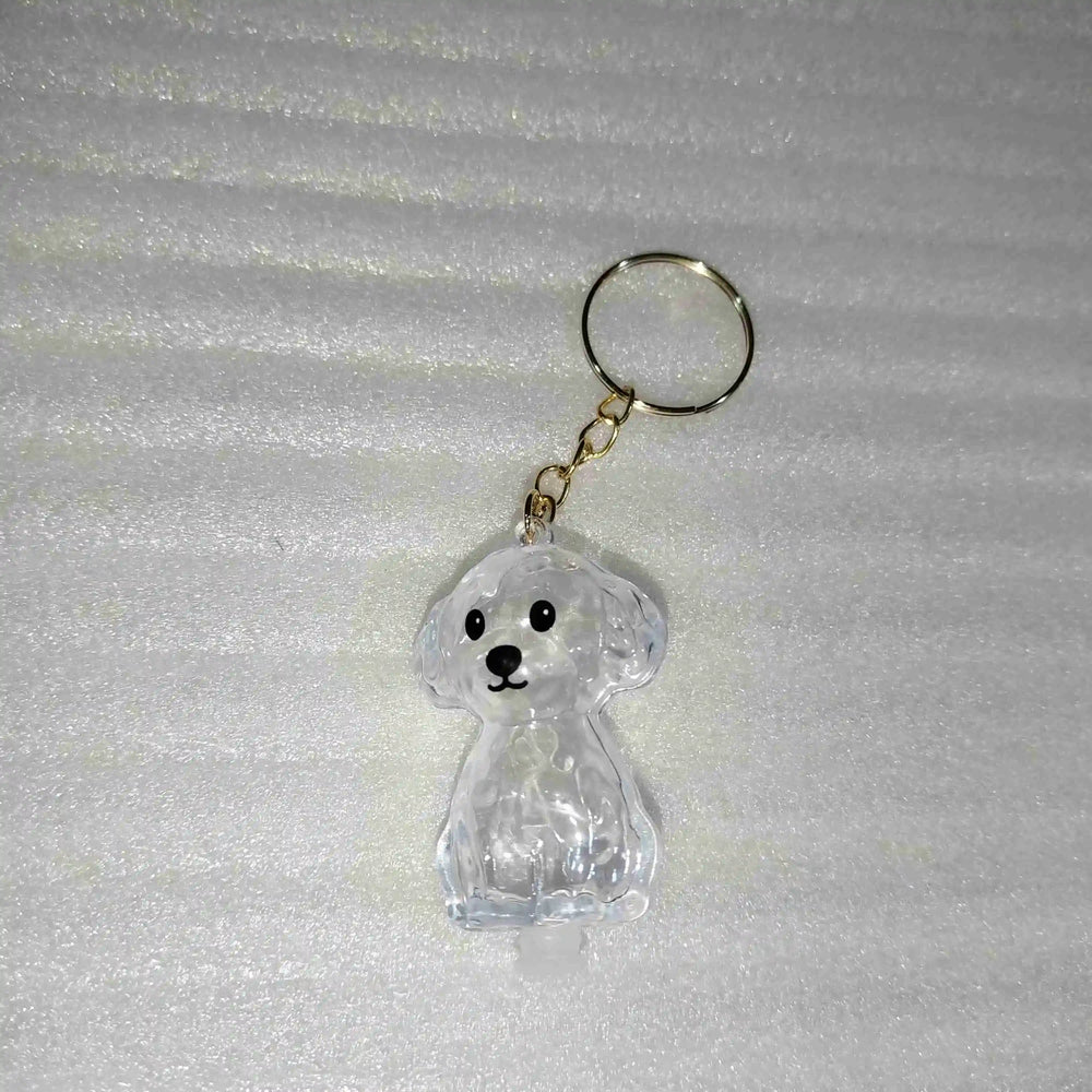 Transparent Dog Fur Storage Pendant Handmade Design DIY Backpack Accessories Portable Souvenirs Keychain Fur Storage Capsule