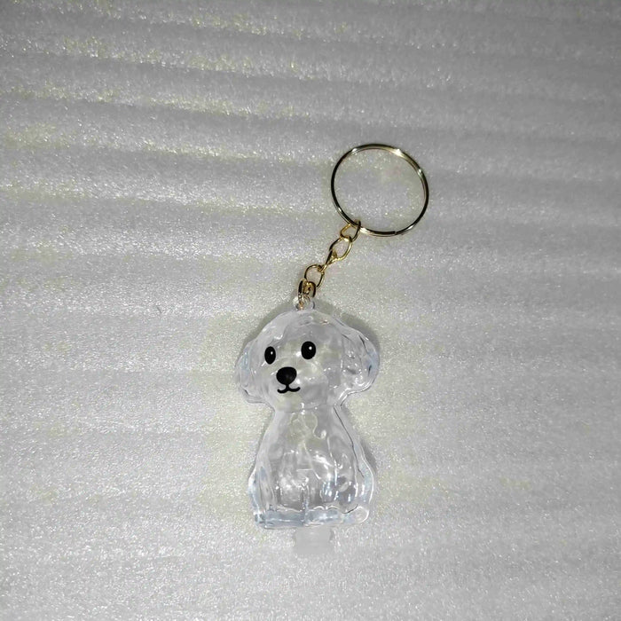 Transparent Dog Fur Storage Pendant Handmade Design DIY Backpack Accessories Portable Souvenirs Keychain Fur Storage Capsule