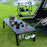 Mountainhiker Camping Folding Lift Removable Multi Unit IGT Table Gas Stove Portable Camp BBQ Grill Table Outdoor Picnic table