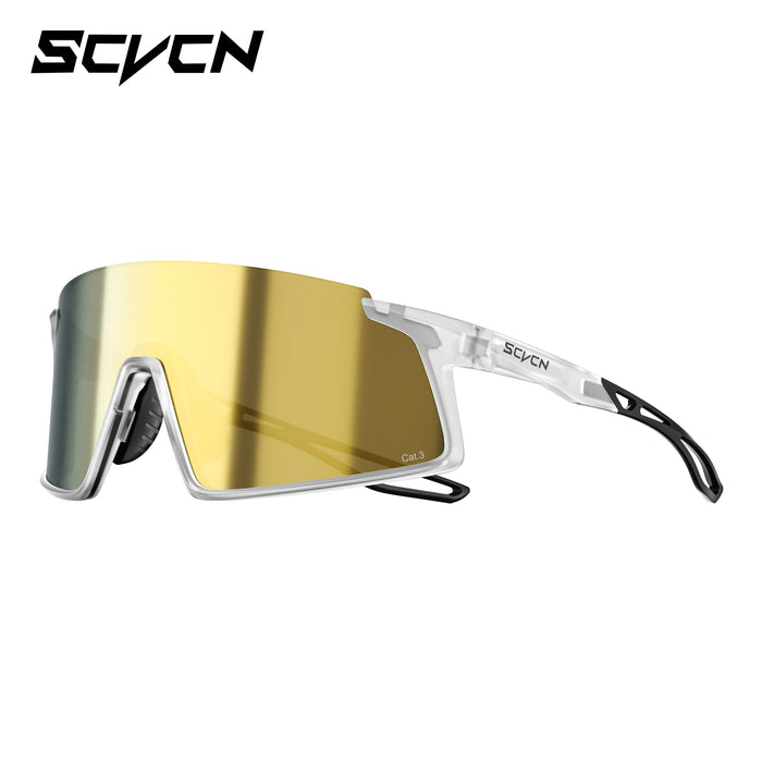 SCVCN Men Women Outdoor Sports Photochromic Running Casual Goggles MTB Bike Glasses UV400 Hiking Eyewear Cycling Sunglasses