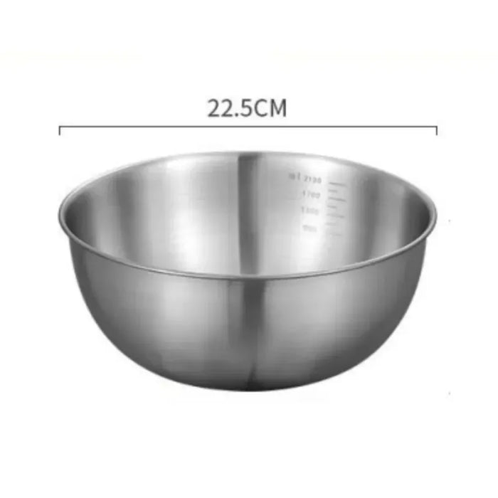 Ensemble de bols en acier inoxydable grande capacité avec balance pour la cuisine, la pâtisserie, le stockage alimentaire – Indispensables de la cuisine, bols mélangeurs