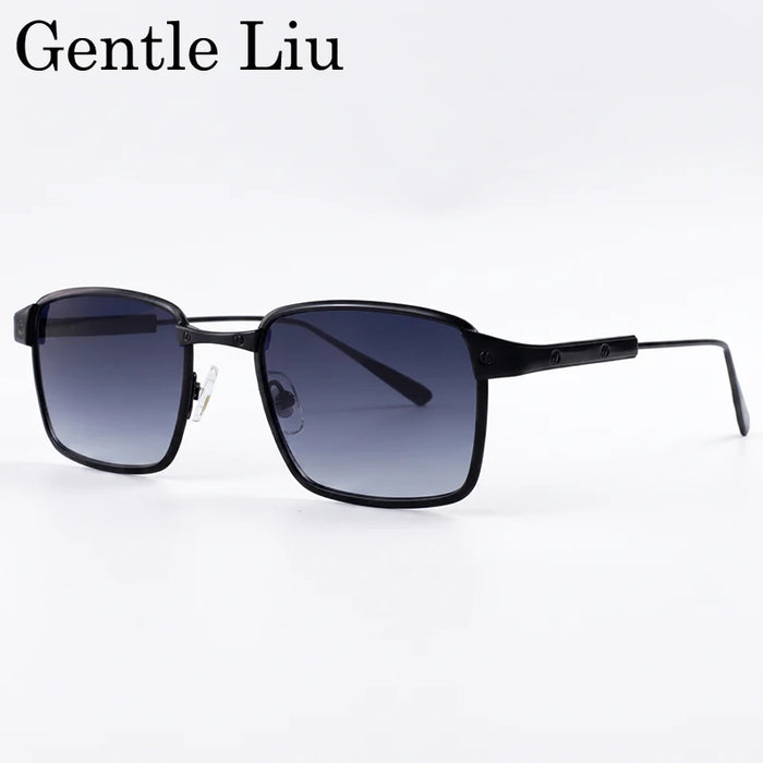 Steampunk Square Sunglasses Men 2026 Luxury Brand Designer Metal Frame Vintage Sun Glasses Punk Driving UV400 Eyewear Male Shade