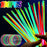 50/100 bâtons fluorescents, multicolores, lumineux, brillants, pliables, bracelet lumineux, fournitures de fête