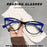 Lunettes de lecture œil de chat rétro contrastées pour femme, lunettes anti-lumière bleue, lunettes de lecture légères et confortables