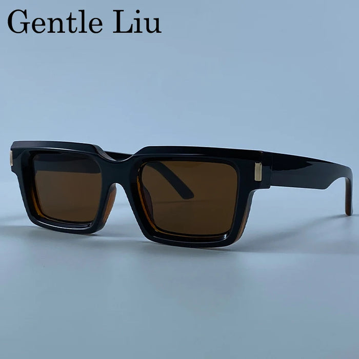 Photochromic Steampunk Square Sunglasses Men 2026 Luxury Designer Vintage Punk Sun Glasses Hip Hop Streetwear Driving Eyewear