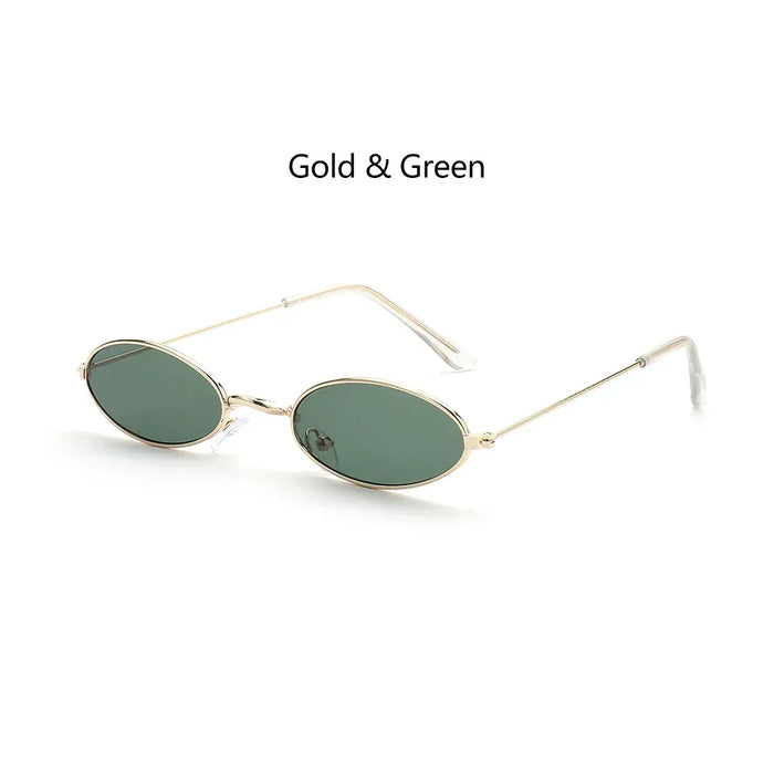 Summer Retro Small Oval Sunglasses Ladies Vintage Shades Cat Eye Sun Glasses Men Women Rectangular Eyeglasses Protection 400UV