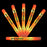 40 varitas de espuma LED luminosas, varitas luminosas de esponja, luz nocturna, suministros para fiestas de brillo para bodas, cumpleaños, raves, conciertos