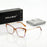 VIOLA MAG Lunettes de lecture œil de chat contrastées, branches métalliques anti-lumière bleue, pour femme, bureau, trajet quotidien