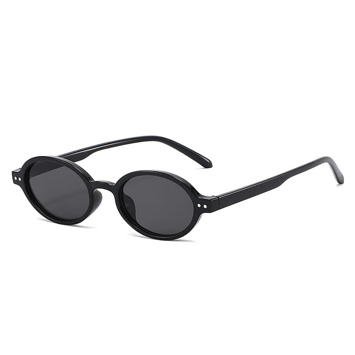 Nuevas Gafas de Sol Pequeñas Ovaladas para Mujer, Gafas de Sol para Hombre, Tonos Retro Femeninos, Gafas con Lentes Transparentes, de Moda para Mujer, UV400