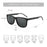 Gafas de sol polarizadas ZENOTTIC para hombre - Marco ligero TR90 Gafas de sol cuadradas para hombre Protección UV400